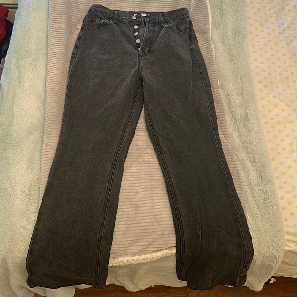 Black bootcut jeans